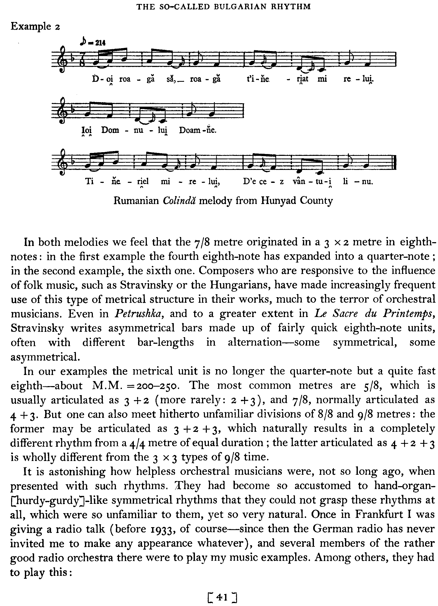 Bulgarian Rhythm - Bartok Page 41