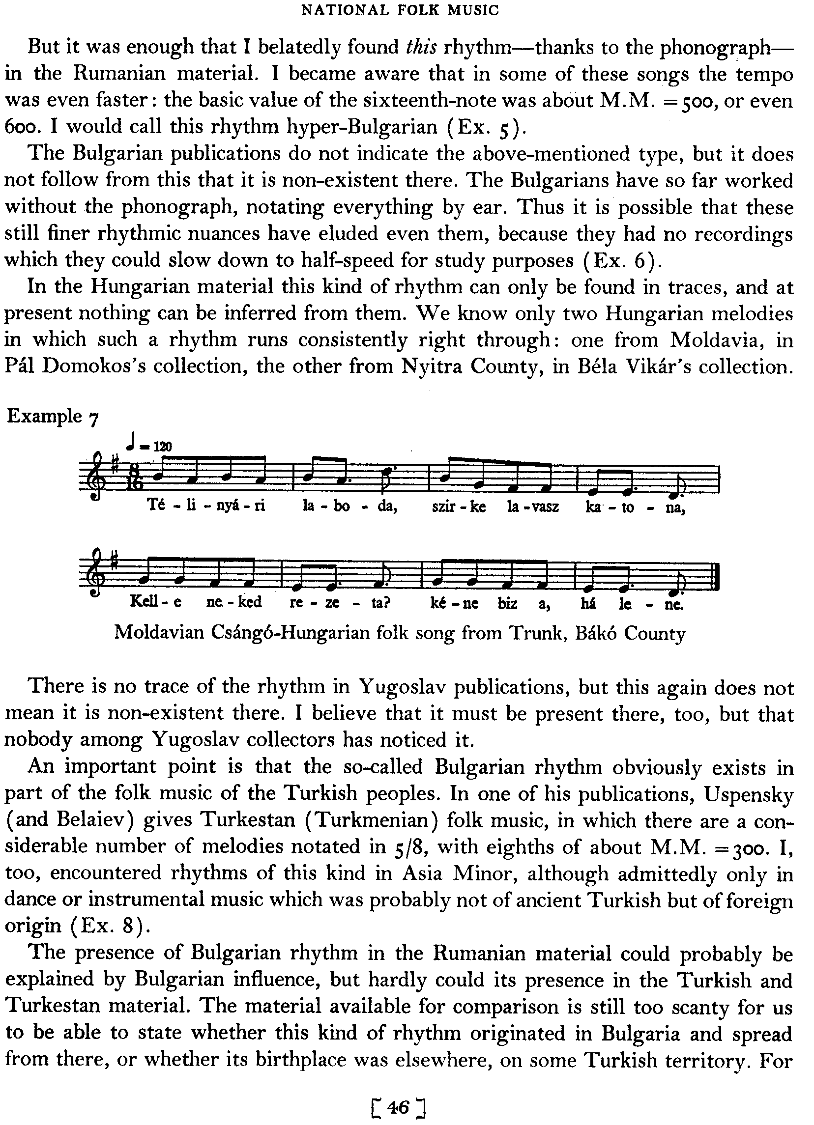 Bulgarian Rhythm - Bartok Page 46