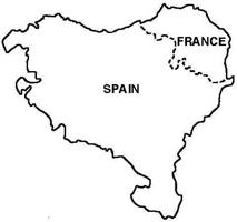 Map Basque country