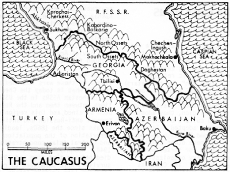 Map Caucasus