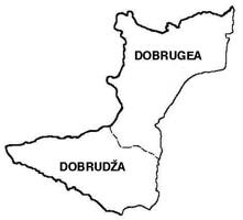 Dobrudža-Dobrogea map